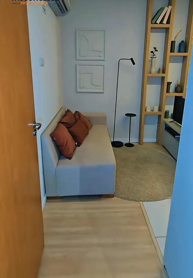 Sala decorada de apartamento do Minha Casa Minha Vida